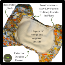 Load image into Gallery viewer, &quot;All-in-two&quot; Complete Two Part Nappy System - Wrap &amp; Trifold
