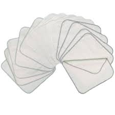 Avo & Cado Flannel Cotton Wipes with Terry - 12 Pcs